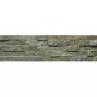 Плитка из камня Кварцит Классик зеленый, панель 600 x 150 x 15-20 мм (0.63 м2 в уп.), уп. (Pharaon)
