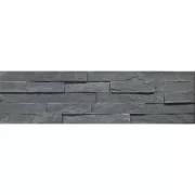 Плитка из камня Сланец Классик черный, панель 600 x 150 x 15-20 мм (0.63 м2 в уп.), уп. (Pharaon)