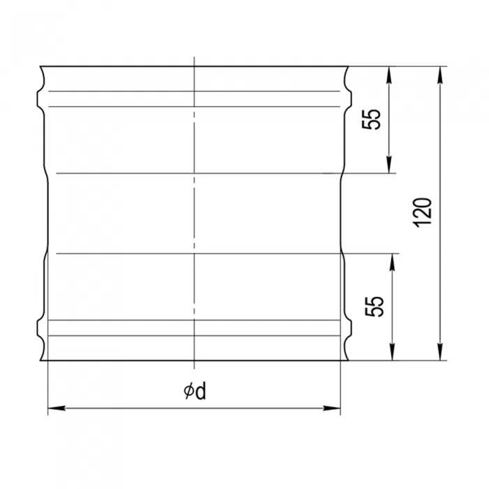 Изображение Адаптер ММ (430/0,8 мм / эмаль /600° черная) Ф115 Blackside (Ferrum)