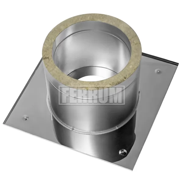 Потолочно проходной узел (430/0,5 мм + термо) max t=450° C, 600 мм, Ф210 (200-210) (Ferrum)