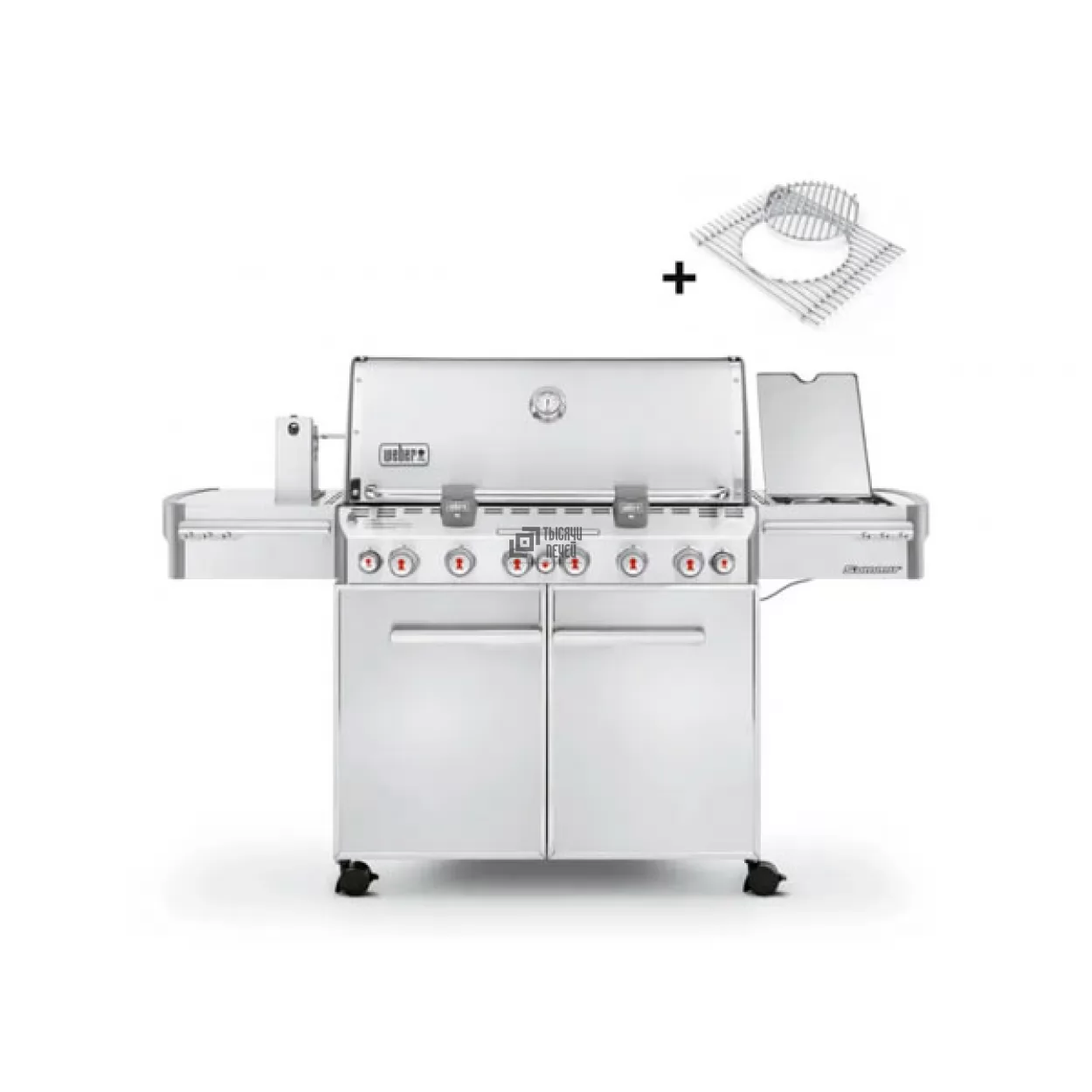 Газовый гриль WEBER Summit S-670 GBS - Stainless steel, 80,5х49 см (Weber)  купить по цене 699 900 руб. в Екатеринбурге | 1000 Печей