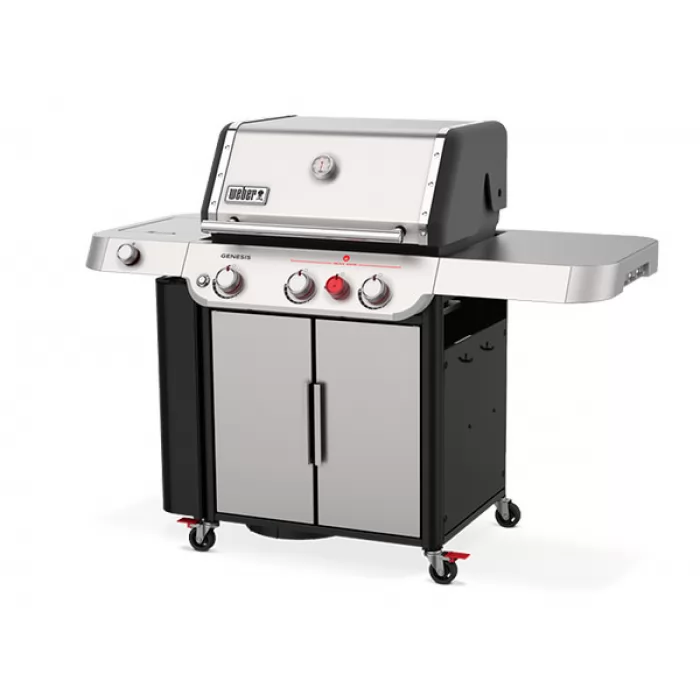 Изображение Газовый гриль WEBER Genesis S-335 - Stainless steel, 68х48 см (Weber)