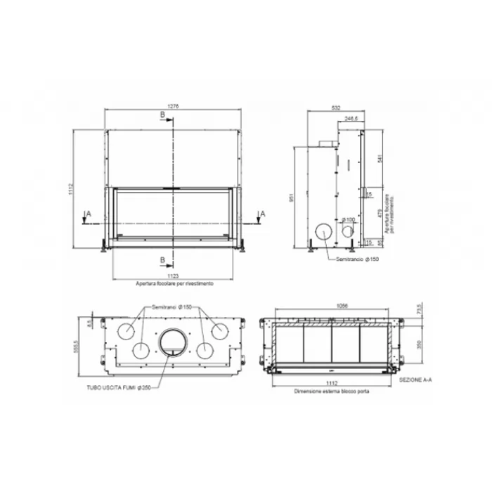 Изображение Каминная топка MCZ Forma 115 (MCZ) 13,5 кВт ОТКЛ